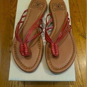 Lucky brand flat sandal size 38